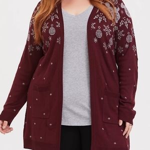 Disney Holiday Mickey Mouse Fair Isle Cardigan